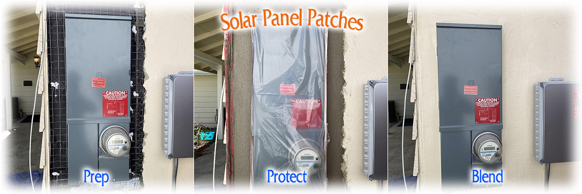Solar Panel Stucco Patch Projects